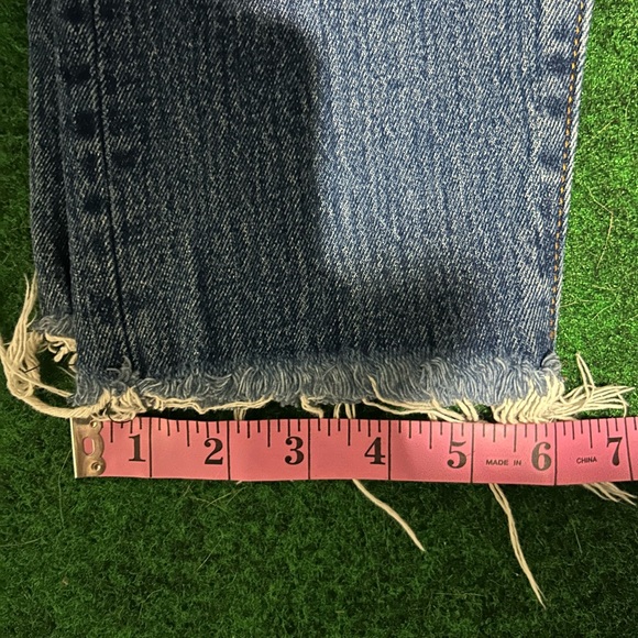 LEVI’S X WHITE OAK CONE DENIM Frayed Hems Button Fly Denim Jeans 28 - Picture 13 of 13